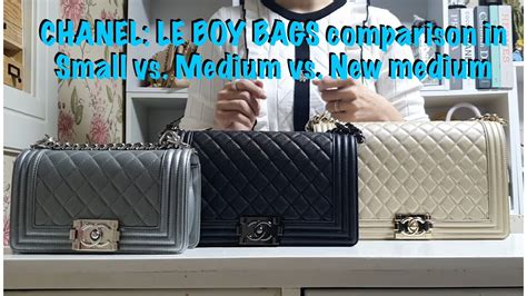 chanel boy handbag small vs medium